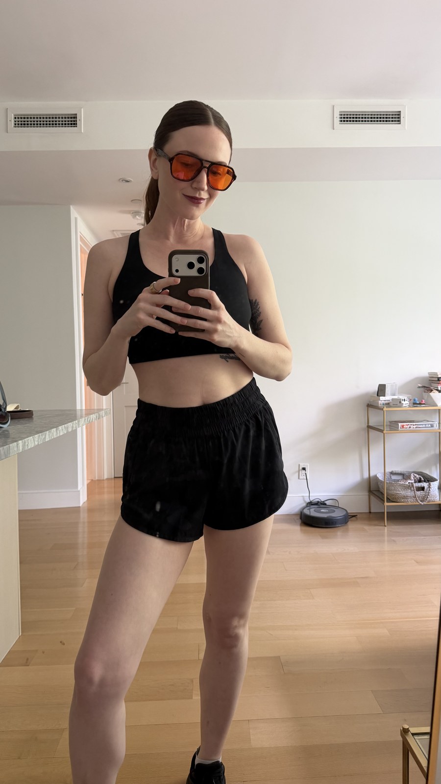 Morning Rave frames worn with activewear